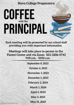 Coffee with the Principal english